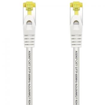 Cable de Red RJ45 S/FTP Aisens A146-0489 Cat.7 50cm Blanco