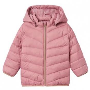Chaqueta Name It Nmfmonay Lilas con capucha y detalles reflectantes