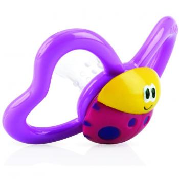 Nuby ID5807MFSN1PINK - Chupete animalitos con tetina oval de silicona, 6-18 m