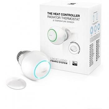 FIBARO The Heat Controller Starter Pack/Z-Wave Plus Smart Heating Radiator Thermostat with Additional Temperature Sensor, FGT-Pack