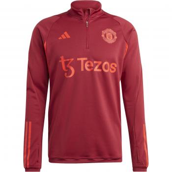 Manchester United adidas European Training Top - Burgundy, Drill Top 2023 2024 Adults, Male, Size XL