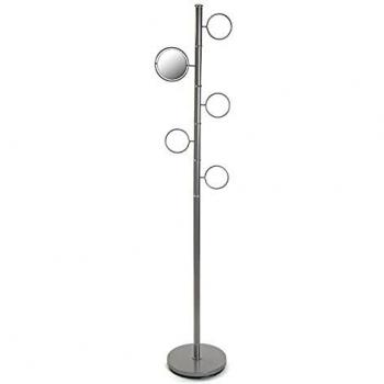 Perchero de Metal Plateado (30 x 176 x 34 cm)