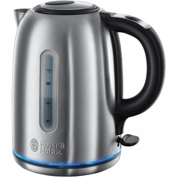 Russell Hobbs Hervidor de Agua Eléctrico Buckingham - 2400 W, 1,7 litros, Acero Inoxidable, Filtro Extraíble, Plata - 20460-70