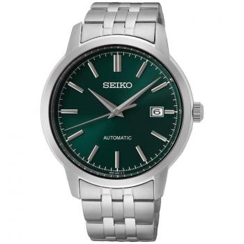Seiko Men's Automatic Watch SRPH89K1 - Green Dial, Stainless Steel Band