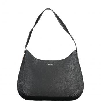 Calvin Klein Elegant Black One-Shoulder Unisex Handbag