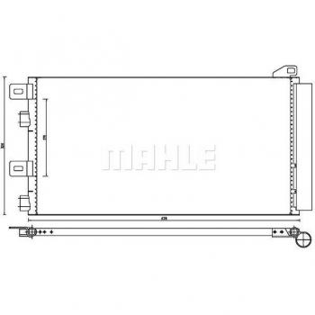 Condensador de Aire Acondicionado MAHLE ORIGINAL AC 312 000P