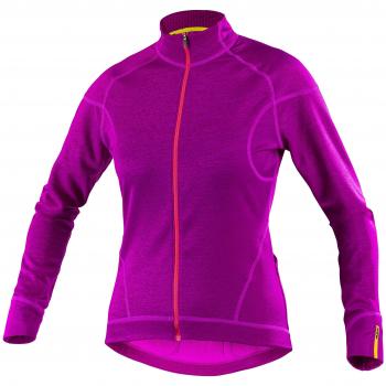 Mavic Ksyrium Elite térmica – Camiseta de ciclismo de invierno para mujer lila 2016, XL