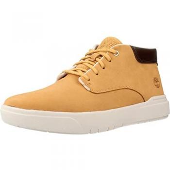 Timberland Seneca Bay Mid Lace-Up Sneakers for Men - Yellow, Size 7.5