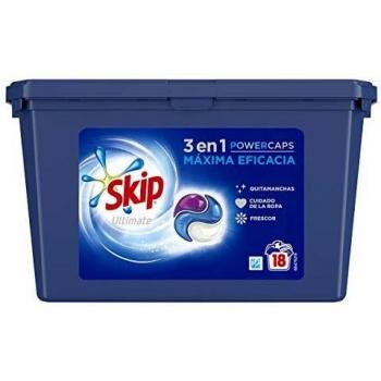 Skip Ultimate - Detergente en cápsulas máxima eficacia, 18 lavados