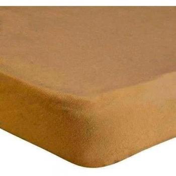 Textiles Home Mendola 277-CE 160200-03 Jersey Sábana Bajera para Cama de 160 x 200 cm Beige
