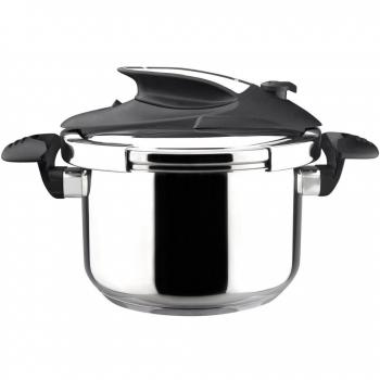 MAGEFESA Nova Olla a presión Super rápida de fácil Uso, Acero Inoxidable 18/10, Apta para Todo Tipo de cocinas, Incluido inducción.
