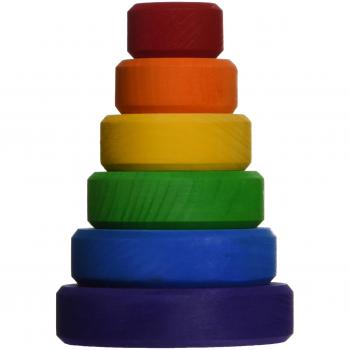 Rainbow color cone building block