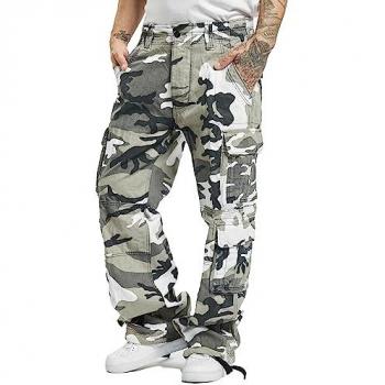 Brandit Pure Vintage Cargo Pants - Snow Camo - 4XL - Men's