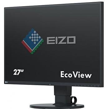 Eizo FlexScan EV2750-BK Monitor UltraSlim 27 con Resolución QHD, HDMI, DVI, USB 3.0 y Tiempo de Respuesta de 5ms - Negro
