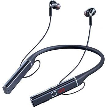 Auriculares Inalámbricos Bluetooth EARDECO Estéreo Deportivo de 80 Horas de Duración, Graves Potentes, Cuello y Micrófono Magnético