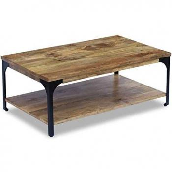 vidaXL Coffee Table Mango Wood 100x60x38 cm