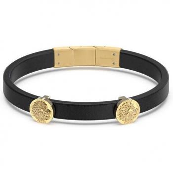Pulsera Guess Lion King JUMB03013JWYG para Hombre de Acero Dorado