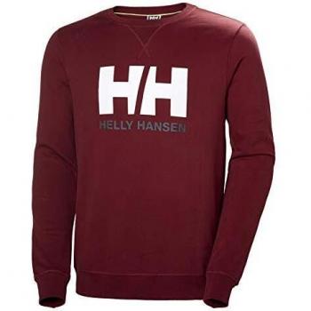 Helly Hansen HH Logo Crew Sudadera Deportiva, Hombre, Oxblood, L