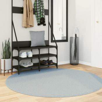 Alfombra de pelo corto suave lavable HUARTE Ø 160 cm Color Antracita, Beige, Crema y más - Alfombra de área para Sala de Estar, Dormitorio, Habitación, Salón
