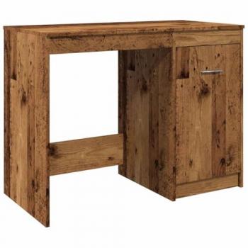 Escritorio de madera de ingeniería envejecida 100x50x76 cm, Escritorio de Oficina, Escritorio de Ordenador, Escritorio de Secretaria