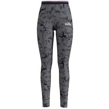 Odlo Bl Active Warm Originals - Mallas para Mujer, Mujer, 154211, Grey Melange AOP FW19, XX-Large