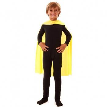 Capa Superhéroe Infantil Amarilla de 70 cm