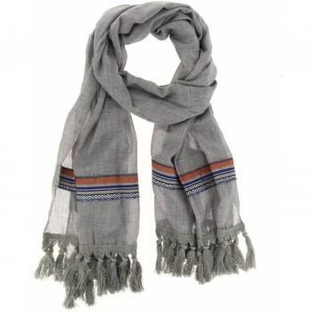Fashiongen - Chal - para mujer Gris gris única