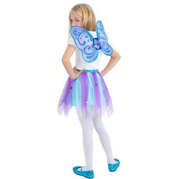 Kit de Mariposa púrpura infantil con Tutú y Alas de Smiffy's
