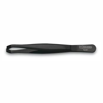 Pinza de depilar cangrejo negra 9 cm – 3 Claveles 12247