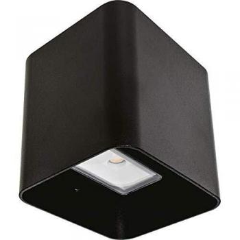 Aplique Exterior 8w 6500k Soure Negro Ip54