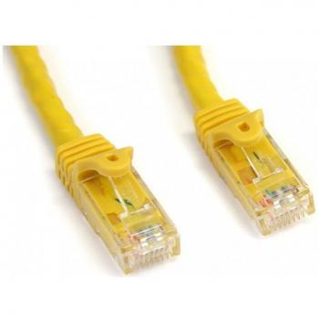 StarTech.com 100ft CAT6 Ethernet Cable - Yellow CAT 6 Gigabit Ethernet Wire - 650MHz 100W PoE RJ45 UTP Network/Patch Cord Snagless w/Strain Relief Fluke Tested/Wiring is