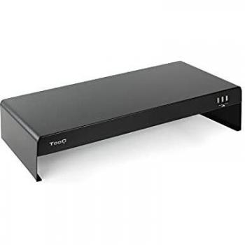 Soporte Elevador Para Monitorportátil 3xusb Negro Tqmr0124