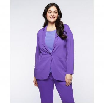 Blazer de punto Milano para mujer con bolsillos y cierre de botón