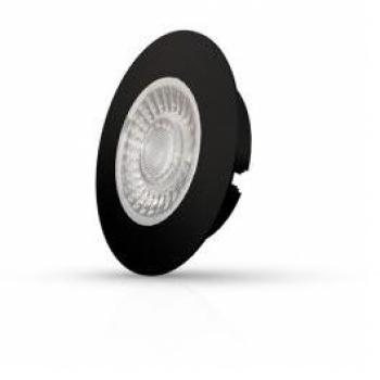Interlight 4W Dimmable LED Downlight 2700K Black IP44