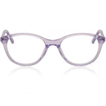 SmartBuy Kids Oval Full Rim Plastic Prescription Glasses Online Purple Size 48 - Blue Light Block Available - Free Lenses