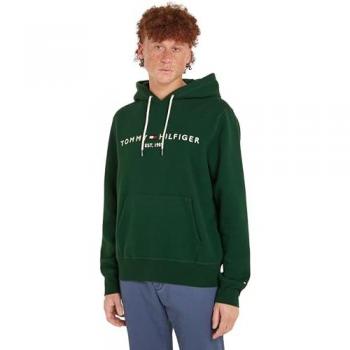 Tommy Hilfiger Men's Logo Embroidery Hoodie - Ornamental Green - Size L