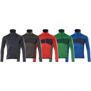 Sudadera de Fleece Mascot® Accelerate con Media Cremallera, Color Azul Marino, Talla 2XL