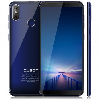 CUBOT R11 (2018) Pantalla 18:9/5.5”Diseño El Fin de los Bordes Detección de Huellas Android 8.1 Dual Sim 2GB + 16GB, Dual Cámara Trasera 13MP+2MP / Frontal 8MP, Quad-Core 2G / 3G 2800 mAh Azul