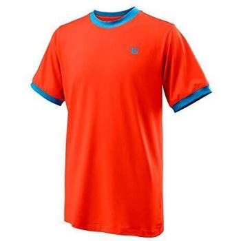 Wilson B Competition Crew Camiseta, Unisex niños, Tangerine Tango, L