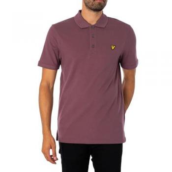Lyle & Scott Men's Plain Polo Shirt - Highland Mauve - Size L