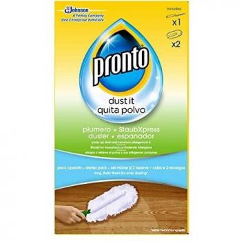 Pronto Plumero Atrapa Polvo, Aparato + 2 Recambios, color Verde, Estandar, 150 ml