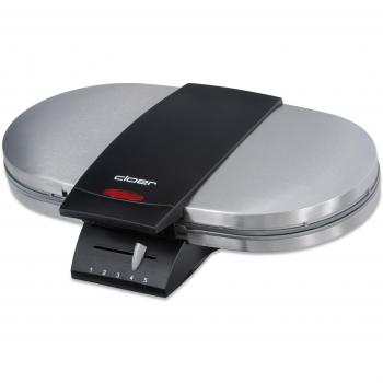 Cloer Gofrera eléctrica 1329, 1200 W, Negro, Acero inoxidable