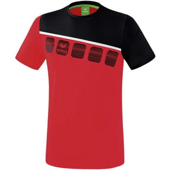 Erima GmbH 1081902 Camiseta, Unisex Adulto, Rojo/Negro/Blanco, XXL