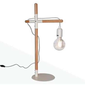 Lámpara de mesa LED Barcelona de madera natural MADERA NATURAL