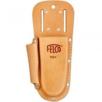 FELCO 910+ Funda de Cuero para Tijeras de Jardín con Bolsillo Adicional y Clip