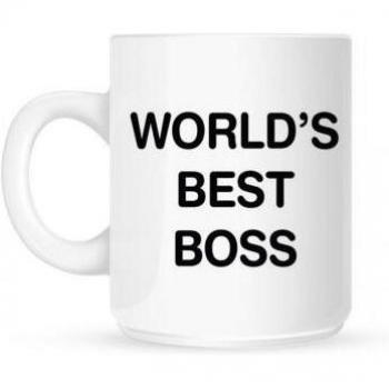 Taza Grindstore World's Best Boss - Blanco - One Size - Cerámica - Diseño original con texto World's Best Boss - Ideal para regalar a jefes o colegas
