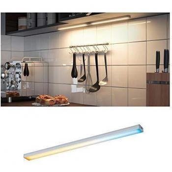 Barra LED Clever Connect 35 cm, 12V, Dimmable, Acabado Cromado Mate, Luz Ajustable (2700-6500K)