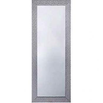 Espejo de pared plateado vertical 50 x 130 cm con acabado elegante Mervent