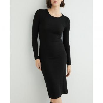 NOISY MAY Vestido Largo Midi Cuello Redondo Punto