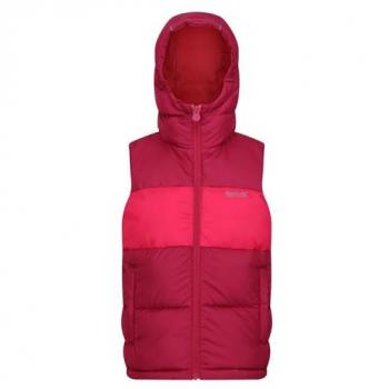 Regatta Kids Heavyweight Water-Repellent Padded Gilet - Berry Pink, Size: 14 Years